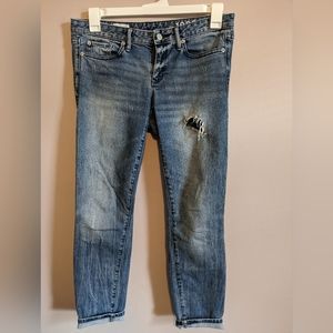 GAP 1969 Distressed Skinny jean size 28 (8). Excellent condition.